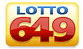 Logo de la lotería Lotto 649 o 6/49 de Canadá
